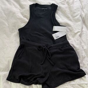 Softies Black Tank and Shorts Set
